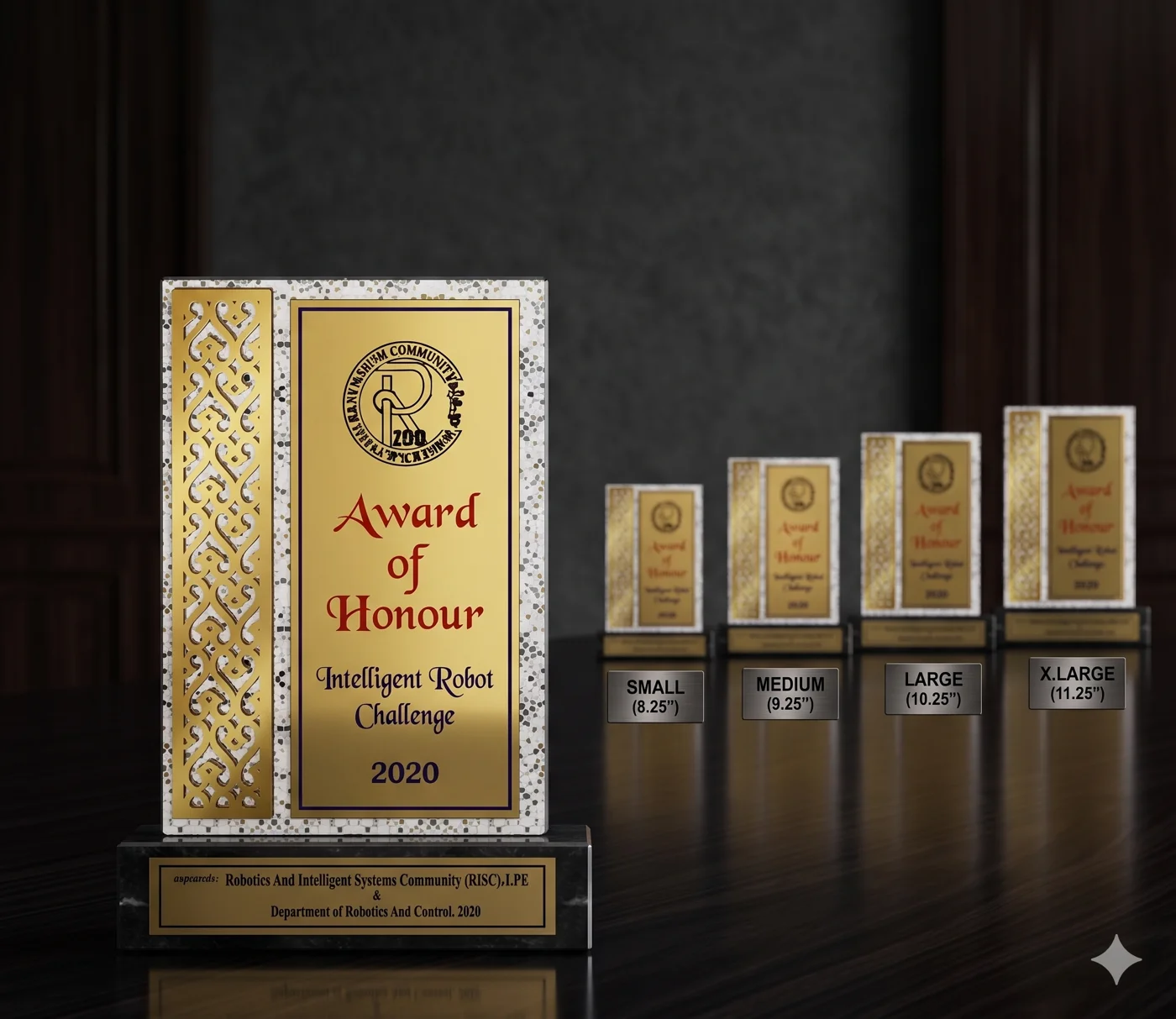 Royal achievement plaques