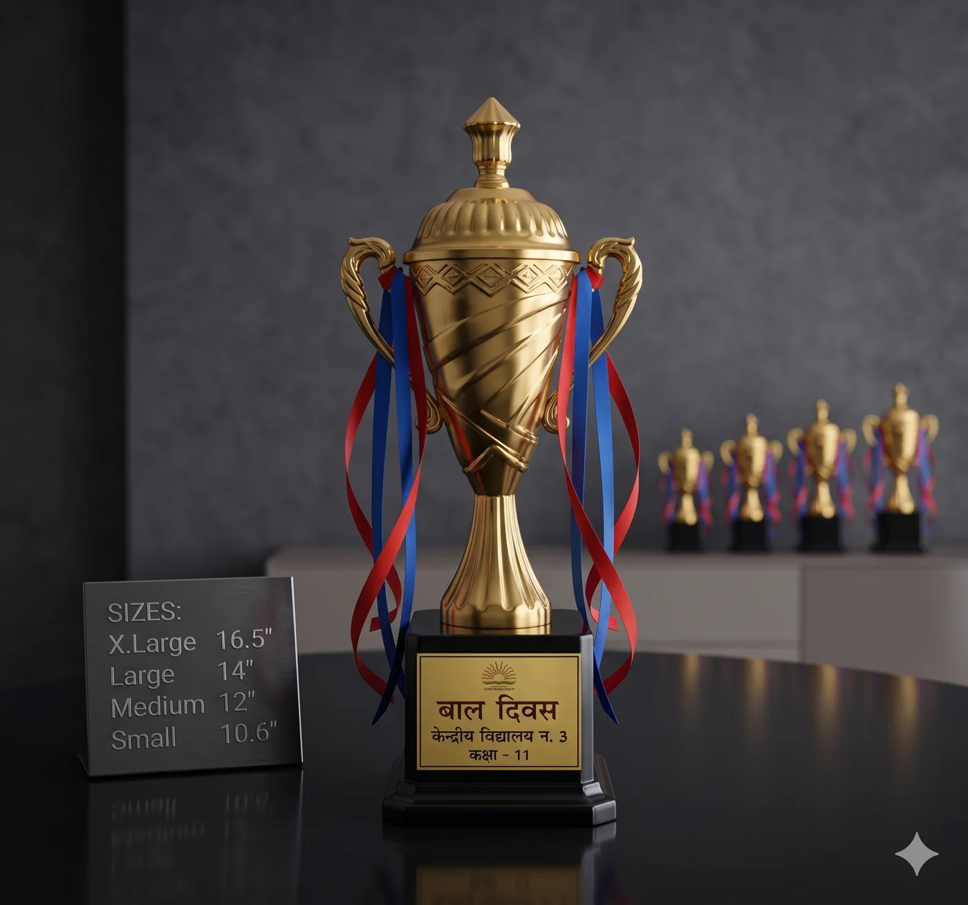 Championship ribbon cup